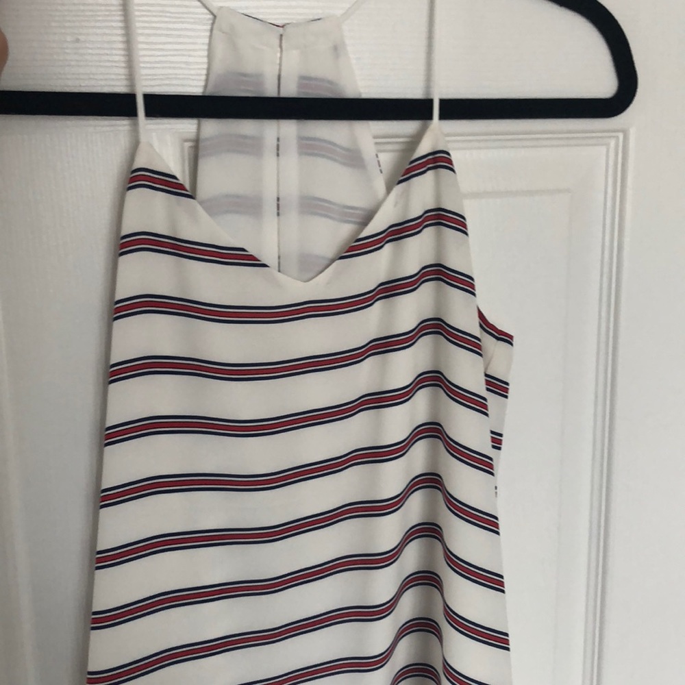 Red white and blue express top